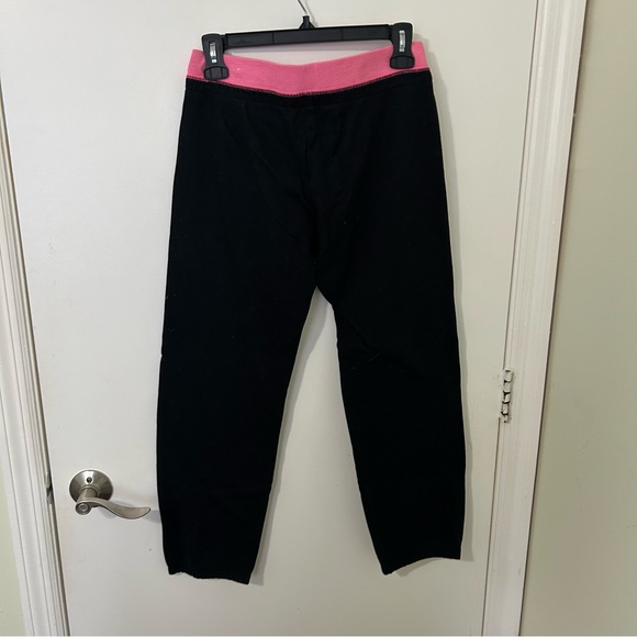 Justice Girls Black and Hot Pink Love Joggers Sweatpants - Picture 4 of 4